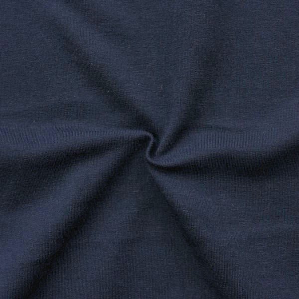 French Terry sweatshirtstof Fashion Basic 2 - 150 cm - Mørkeblå - Sweatshirtstoffer, Beklædningsstoffer, Stof
