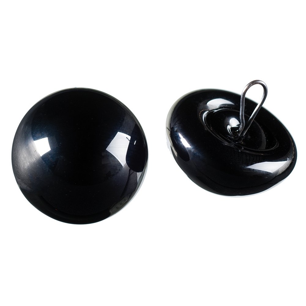 Dyreøjne Ø20 mm - Sorte 2-pak - Næser & øjne, Dekorationmateriale, Hobbymateriale, Håndværk