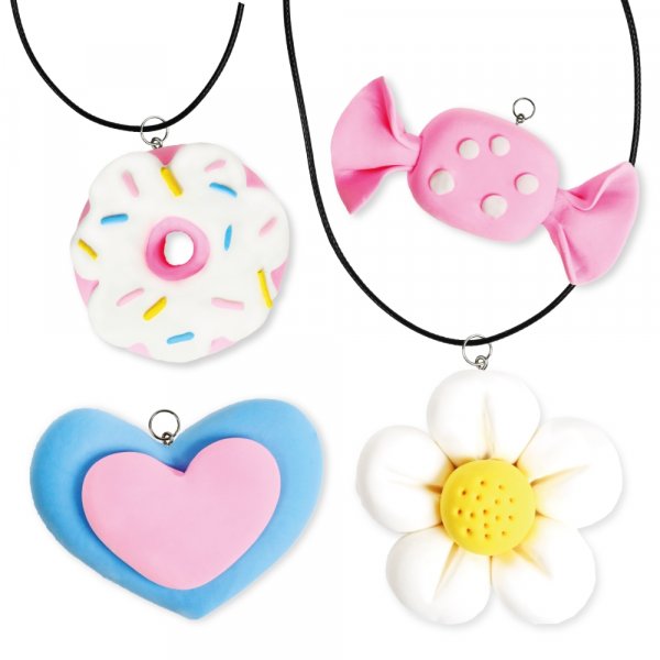 Smyckeskit lera halsband - g�r egna berlocker