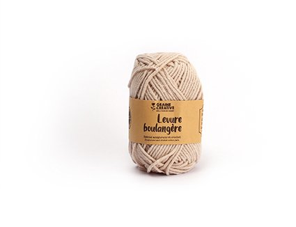 Beige amigurumi-garn i bomull 27 g - ca 55 m Beige amigurumi-garn i bomull 27 g - ca 55 m