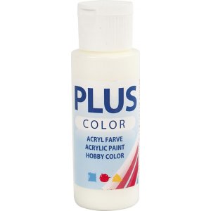 Plus Color Hobby maling - off white - 60 ml