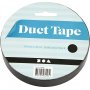 Tekstiltape - svart - 25 m