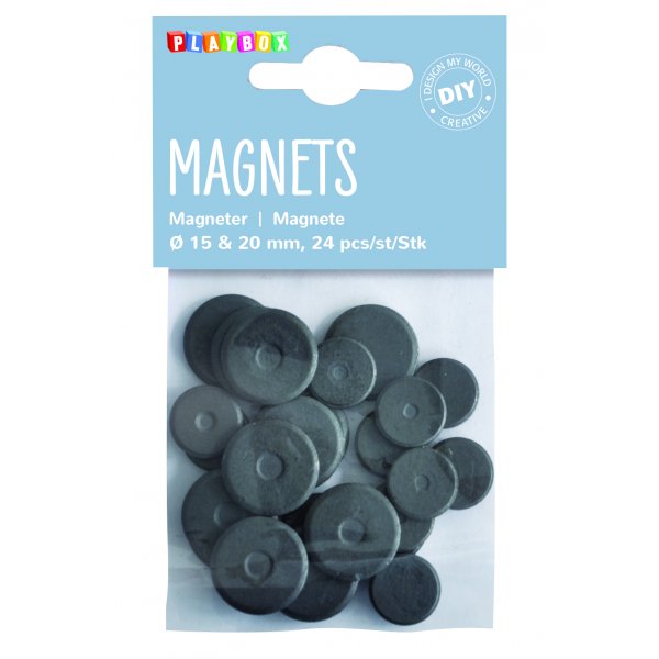 Runda magneter (15-20 mm) flera valm�jligheter