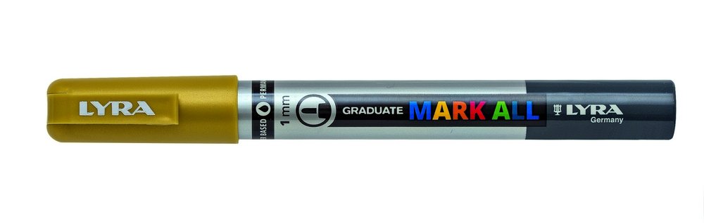 Mark All 1 mm Gold - Lyra Mark All, Markers, Penner, Penner, fargestifter og blekk