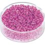 Glasp�rlor 2,5 mm i f�rgen orkid�, 17 g