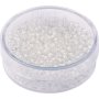 Bohemrocaille p�rlor 2,5 mm, 15 g, vit glansig