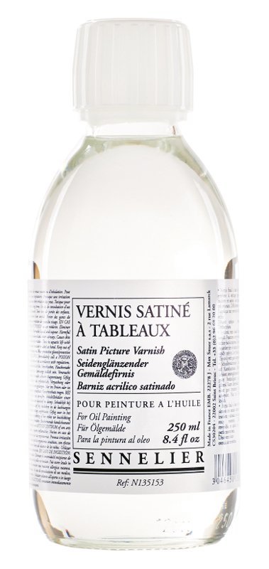 Fernis Sennelier 250 ml - Satin Painting Varnish - Akrylmedier, Malermedium, Fernis og kunstner medier til kunstmaling