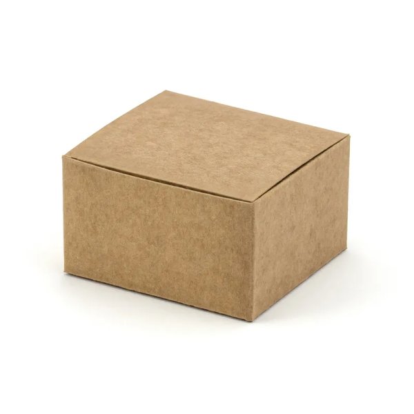 Gaveæsker i kraftpapir 6 x 5,5 x 3,5 cm - 10-pak Gaveæsker i kraftpapir 6 x 5,5 x 3,5 cm - 10-pak