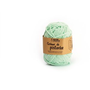 Ljusgrönt amigurumi bomullsgarn 27 g - cirka 55 m Ljusgrönt amigurumi bomullsgarn 27 g - cirka 55 m