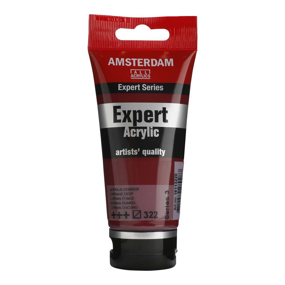 Amsterdam Acrylic Expert - 75 ml-Karminrød dyb - Akrylfarver, Kunstnerfarver