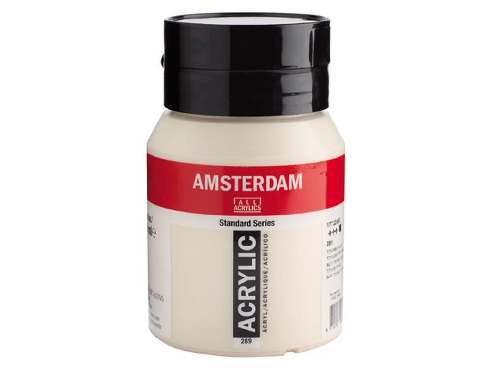 Amsterdam Akrylmaling 500 ml - Titanium bleggult lys - Akrylfarver, Kunstnerfarver