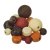Treperler - brunblanding 25 stk. farge-form miks Treperler - brunblanding 25 stk. farge-form miks