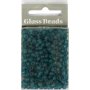 Rocaillepärlor 4 mm Matt Frozen Turkos 25 g Rocaillepärlor 4 mm Matt Frozen Turkos 25 g