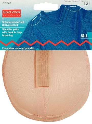 Skuldervat Raglan med fastgørelsesanordning Beige M - L 2-pak - Skulderpuder, Mellemlægsmateriale & backing, Sytilbehør