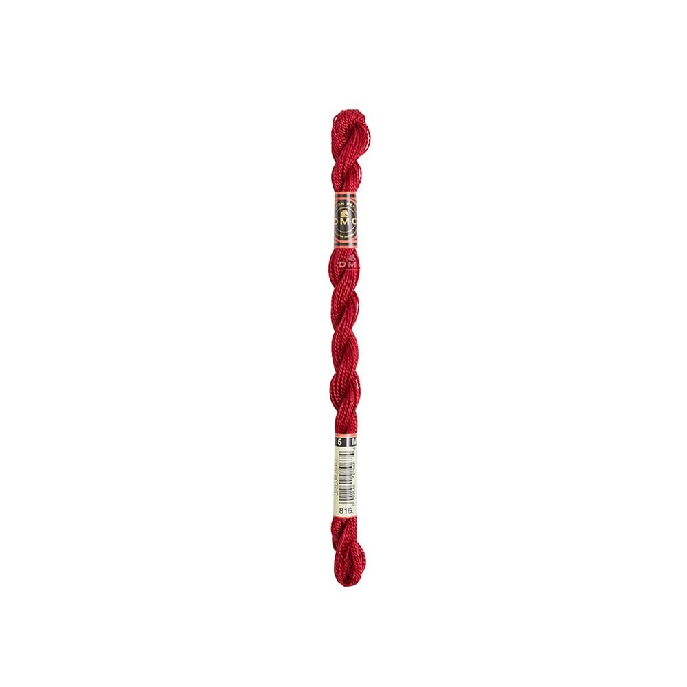 DMC Pearl Cotton Art. 115/5, 816 Garnet - Broderigarn, Garn, Sticka & virka