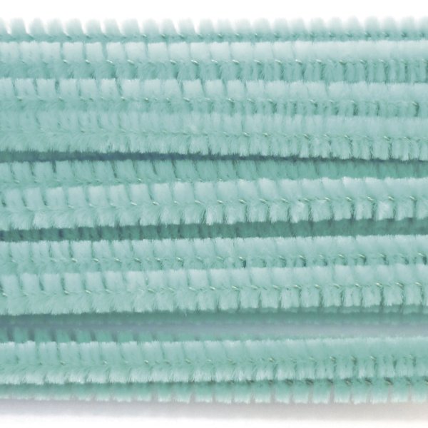 Chenille 8 mm turkos, 1 meter Chenille 8 mm turkos, 1 meter