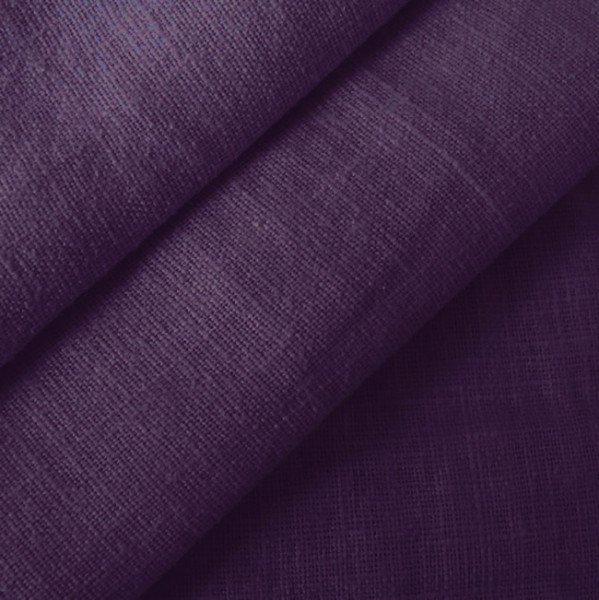 100% linnetyg Barcelona, Mörk-Lila - 140 cm - 100% linne, Linnetyg, Tyger