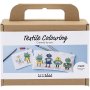 Mini DIY-sæt Tekstildekoration Robot primærfarver 1 pakke Mini DIY-sæt Tekstildekoration Robot primærfarver 1 pakke