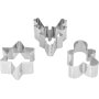 Utstickare julmotiv 3-pack i rostfritt st�l