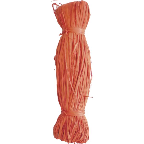 Raffia i rulle 50 g, ljusröd Raffia i rulle 50 g, ljusröd