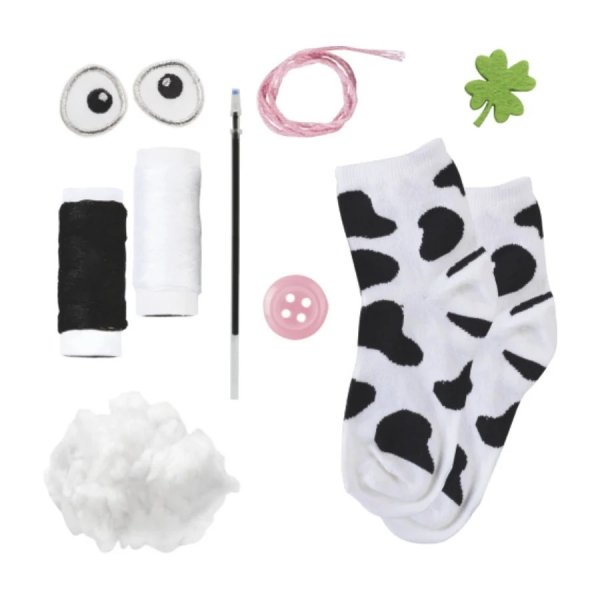 Sockdjur pysselset - ko Sockdjur pysselset - ko