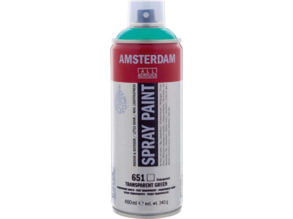 Amsterdam Spray 400 ml - Transparent Green - Spraydåser, Spraymaling, Hobbyfarve