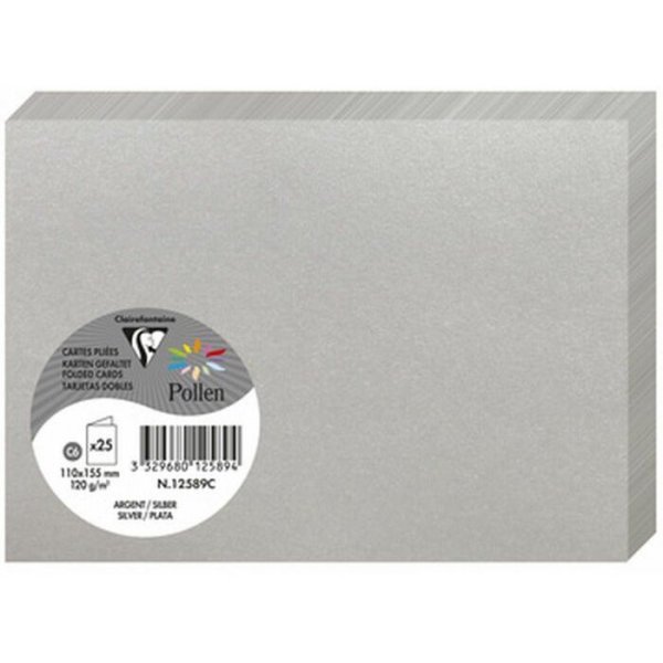 Pollen Dubbelkort 111x158 - 25-pack - Silver