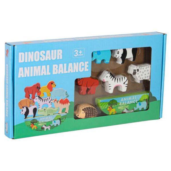 Balansspel Safari Djur Tr� 12 x 1,5 x 4 cm