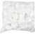 Styrofoam hjerter - hvid - H8 cm - 50 stk