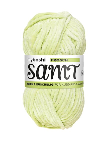 Myboshi Samt - 100 g - Frø - Myboshi garn, Garn, Strikke, hækle, knytte og væve