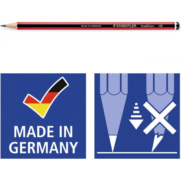 Tradition Blyertspenna HB - 10 Pennor Tradition Blyertspenna HB - 10 Pennor