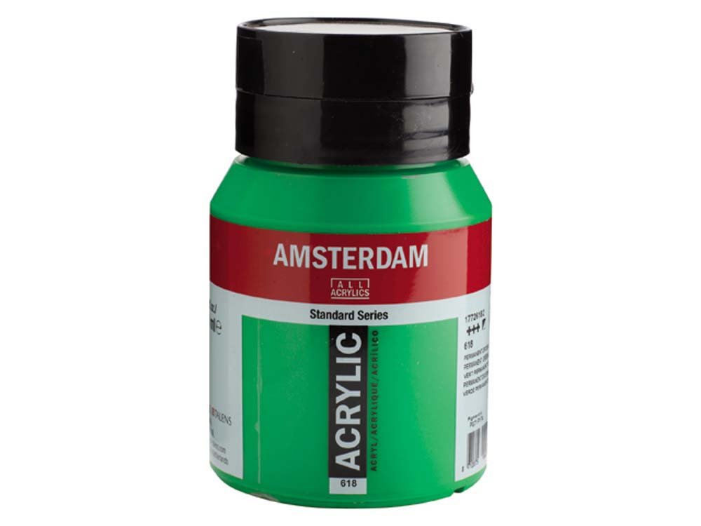 Amsterdam Akrylmaling 500 ml - Permanent Light Green - Akrylfarver, Kunstnerfarver