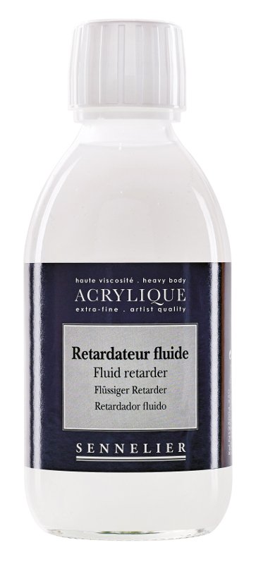 Akrylmedium Sennelier 250 ml - Fluid Retarder - Akrylmedier, Malermedium, Fernis og kunstner medier til kunstmaling