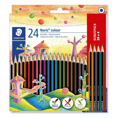 Fargeblyanter Noris - Bonuspakke 20 + 4 blyanter