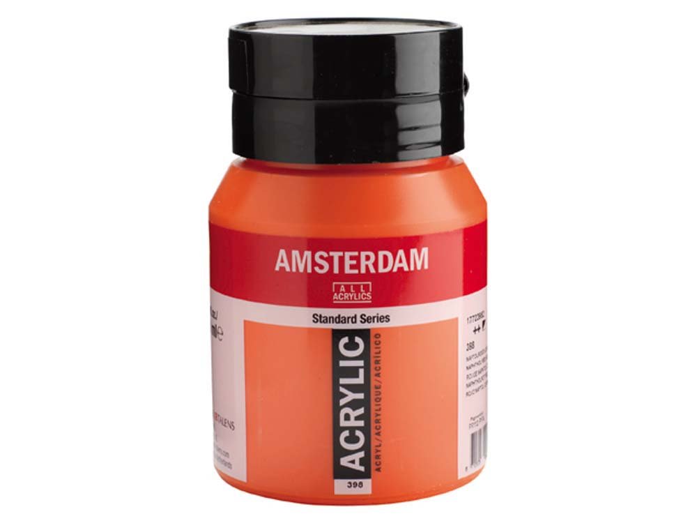 Amsterdam Akrylmaling 500 ml - Naphthalo Red Light - Akrylfarver, Kunstnerfarver