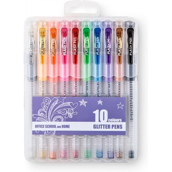 Glitterpennor Office - 10-pack