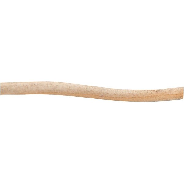 Lädersnöre - natur - 4 mm - 5 m Lädersnöre - natur - 4 mm - 5 m