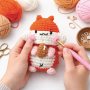 Mini amigurumi-kit för hamster 10 cm Mini amigurumi-kit för hamster 10 cm