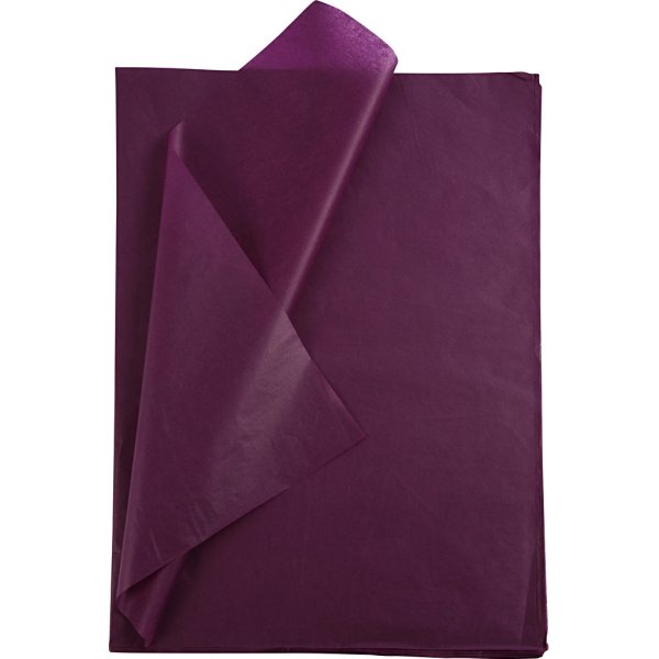 Silkespapper - bordeaux - 50 x 70 cm - 14 g -25 ark Silkespapper - bordeaux - 50 x 70 cm - 14 g -25 ark