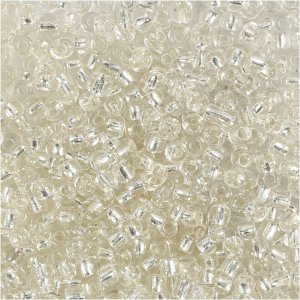 Rocaillep�rlor 3 mm Silver 25 g