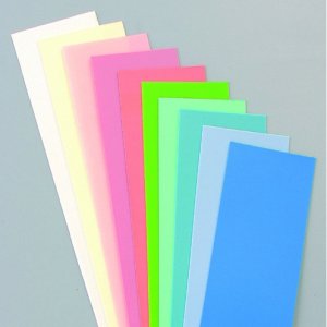 Voksplade 200 x 50 x 0,5 mm - Mix Pastel 10-pak