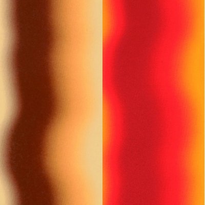 Farge-Dekor fargefolie 180 C 100 x 200 mm - Stil oransje / brun 2 stk Sortiment 1