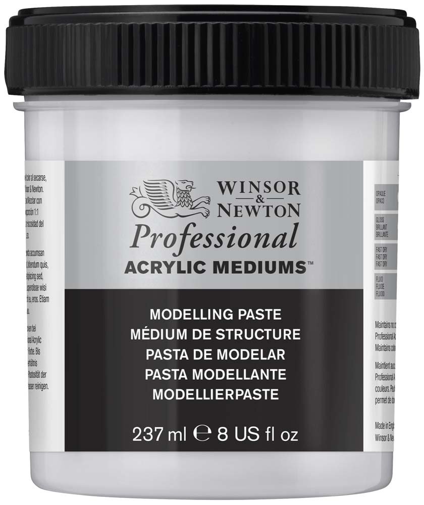 Akrylmedium W&N Professional - Modelleringspasta - 237 ml - Akrylmedier, Malermedium, Fernis og kunstner medier til kunstmaling