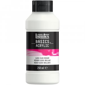 Akryl medium - Liquitex Basics Tilsetningsstoffer - 250ml - Flaske Gloss Fluid Medium