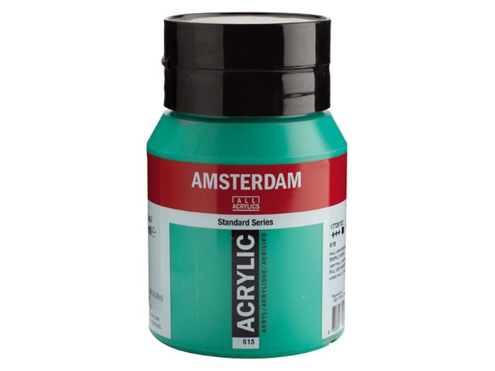Amsterdam Akryl 500 ml - Smaragdgrøn - Akrylfarver, Kunstnerfarver