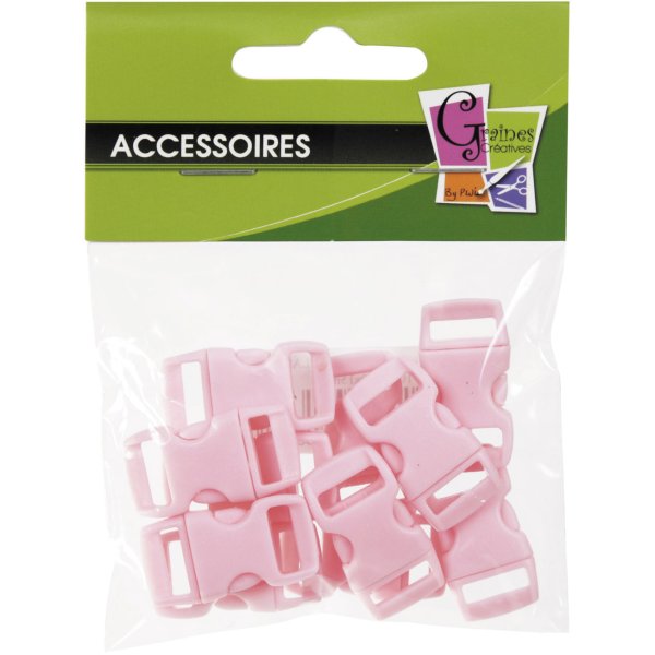 Plastklämmor rosa 10 mm, 10-pack Plastklämmor rosa 10 mm, 10-pack