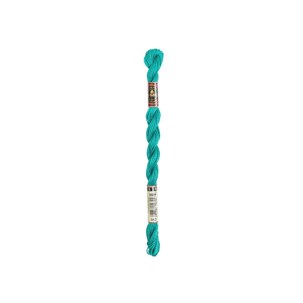 DMC Pearl Cotton Art. 115/5, 943 Medium Aquamarine - Broderigarn, Garn, Sticka & virka