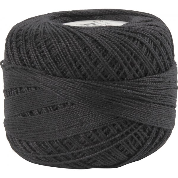 Mercericerat Bomullsgarn - svart - 20 g Mercericerat Bomullsgarn - svart - 20 g