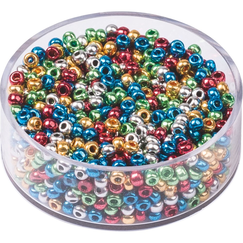 Boheme rocailleperler 2,5 mm 17 g - Metallisk - Blandinger af rocaillesperler, Rocaillesperler, Håndværk