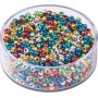 Metalliska rocaillep�rlor 2,5 mm, 17 g
